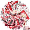 Tatuo 30 Pezzi 10 x 10 Pollici Tessuto di Cotone a Quadri Stoffa in Cotone Floreale Tessuto Quadrato Patchwork Cucito Trapuntato Stampato di Fiori a Quadretti per DIY(Classico San Valentine)