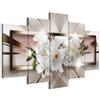 murando - Quadri Moderni per Soggiorno, Fiori Giglio, 200x100 cm | Chiodi Inclusi, 5 Pezzi, Quadro Moderno, Pannelli Decorativi per Pareti, Decorazione da Parete, Resistenti Allo Sbiadimento