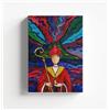 Generico Quadro su Tela Pop NAPOLI San Gennaro Vesuvio - Stampa XL Minimalista Bianco/Nero con Accenti Azzurri - Arredo Murale Luxury Statement per Appartamento Moderno IDEA REGALO Adulto