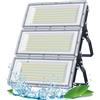 TASINUO Faretto LED da Esterno 300W 30000LM 6500K Faro LED Esterno 1 Pezzi | Luci LED da Esterno IP67 Impermeabile, 85-265V Lampada LED Esterno, Illuminazione per Giardino Terrazza Garage Fabbrica