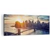 ARTTOR Quadri Moderni su Tela 120x50 cm Stampe da Parete Architettura Città - 3733 | New York Quadro Decorativo Grande 1 pezzo Soggiorno Camera da Letto Arte da Parete Decorazione da Parete ARTTOR
