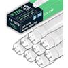 V-TAC 25 Tubi LED 120 CM con attacco G13-18W - 1850 Lumen - [ 25 PEZZI ] - Chip Samsung - Tubi LED per Soffitto, Parete, Garage, Negozio - Tubo forma T8 - Sostituzione Neon - Luce Naturale 4000K