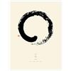 Posterlounge Enso - Cerchio zen giapponese I Poster | 30 x 40 cm di Thoth Adan Beige Quadri Decorazione per pareti