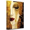 ZHONGYUTONG Gustav Klimt Lacrima Pittura a olio Stampa su tela Famosa arte astratta della parete Poster incorniciati e stampe Immagine per soggiorno Decorazione domestica (50x75cm)