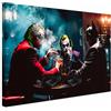 AREDE Quadrо su Tela - Stampa d'Arte Moderna | Il gioco di Gotham | 60 x 40 cm| Decorazione Parete per Soggiorno, Camera, Ufficio, Cucina | Idea Regalo Originale | Pronto da Appendere