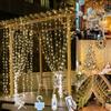 Jonurphy Tenda luminosa, 3 x 3 m, 300 LED, USB, 8 modalità con 10 ganci, telecomando e timer, catena luminosa per Natale, parete, camera da letto, interni ed esterni