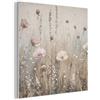 MuchoWow© Idea Cornice Accessorio Letto Quadro Contemporaneo Salotto Stile | 60x60 cm - Pannello Feltro Fiori - Rosa - Moderno - Beige