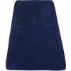 Casatessile Carezza Tappeto Bagno cm 65x120 Tappetino Bagno Grande, Assorbente in Cotone e Lavabile in Latrice - Blu Notte