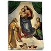 Printistico Poster in cotone Raffaello: Madonna Sistina, stampa artistica senza cornice, murale - A4, A3, A2, A1, A0, XXL - soggiorno, camera da letto, cucina, decorazione