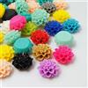 Generic CABOCHON di Fiori in Resina Flatbacks Fiori Flatback Assortiti Lotto Crisantemi 15mm 10/20-20pz