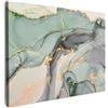 MuchoWow© Quadri Moderni Camera Da Letto Foto Quadro Decorazioni Parete | 80x60 cm - Soggiorno Stampa Su Tela Moderna Cucina Salotto PosterMarmo - Oro - Brillantini - Verde