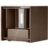 V-TAC VT-759-12 Lampada applique da muro LED 11W parete quadrato corten doppio fascio luminoso 3000K - sku 6820