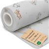 Amazinggirl Tessuto al Metro Cotone Puro Cotone - Stoffa Morbida per Cucire | Patchwork Abbigliamento Cuscini Tende Decorazione Fodera Tessili Bambini Naturale 1 m x 160 cm Orsacchiotti