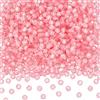PONABEADIY 1 scatola Da 800 pezzi Da 7mm di Perline Trasparenti Rosa con Lettere Dells'Alfabeto In Acrilico Trasparente con Fori, Piccole Perline Distanziatrici Sfuse per La Creazione di Gioielli, Col
