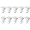 Lepro Lampadine LED GU10 4W, Faretto (Equivalenti a 50W) Luce Bianca Calda 2700K 345 Lumen, Angolo del Fascio di 100°, Lampadina Nessun Sfarfallio Non Dimmerabili - Confezione da 10