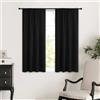 Generic Tende per finestre piccole, 100% oscuranti, isolanti, a risparmio energetico, per camera da letto, bagno, cantina, asilo, cucina, 86,4 x 114,3 cm, nero, 2 pannelli