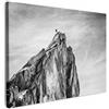 MuchoWow© Stampa su Tela Quadri da Salotto Moderni Soggiorno Canvas per | 70x50 cm - bagno Foto Decorazioni Parete Montagna - Natura - Bianco e nero