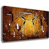 Printerland Quadri Moderni da parete Quadro moderno ETNICO africa arte africana XXL grande Stampa su tela Canvas Decorazione muro Murale Soggiorno Arredo Camera da letto Cucina (50x70 cm, 4)