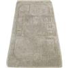 Casatessile Carezza Tappeto Bagno cm 65x120 Tappetino Bagno Grande, Assorbente in Cotone e Lavabile in Latrice - Tortora