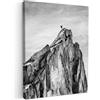 MuchoWow© Stampa su Tela Quadri da Salotto Moderni Soggiorno Canvas per | 50x70 cm - bagno Foto Decorazioni Parete Montagna - Natura - Bianco e nero
