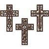 TTPSRY Crocifisso Intagliato Decorativo Appeso Parete Ornamento Religioso Artigianale Tradizionale Stile Vintage