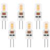 Caldarax 6 Pezzi G4 LED Lampadina 2W, AC/DC 12V, Equivalenti a 20W Lampada Alogena, Bianco Caldo 3000K, 200LM, Non Dimmerabile, Risparmio Energetico a LED, per Cappe, Lampadari