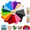 moinkerin 2mm Fogli di Feltro per Lavoretti 20x30cm Feltro per Fai da Te | 15 Colori Pannolenci con Filo da Cucire per Artigianato, Cucito, Patchwork, Decorazioni, Natale, Halloween (15 Pezzi)