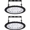 Sararoom Faretto a LED 50W, Proiettore LED da Esterno 4000LM Luce Bianca 6500K Illuminazione da Officina, Impermeabile IP65 UFO Faretti LED Industriale per Giardino/Garage/Parcheggi/Palestra,2Pack