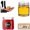 KADAX 20 mini vasetti da 40 ml, barattoli per conserve, vasetti per spezie, vasetti per marmellata, vasetti da degustazione, vasetti piccoli per miele, vasetti rotondi (20 pezzi, senza coperchio)