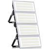 YIQIBRO Faretto LED da Esterno 400W 40000LM 4 in 1 Faro LED Esterno,1 Pezzi | IP67 Impermeabile Lampade LED con Trasformatore, 6500K Bianco Freddo Luce LED Esterno Per Giardino Garage Fabbrica Stadio