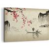 ARTTOR Stampe da Parete Moderne 100x70 cm Quadro su Tela Paesaggi Persone - 5020 | Fiore Ciliegie Giappone Quadro Decorativo 1 pezzo Soggiorno Camera da Letto Arte da Parete Decorazione da Parete ARTTOR