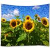 A.Monamour Arazzo da Parete Grande Mandala Girasoli Di Vincent Van Gogh Pittura A Olio Arte Stampa Telo Tessuto Tenda Tovaglia Copriletto Copridivano Arazzi Murale Decorazione