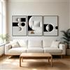 KAIDAARTLH Set da 3 quadri boho 60x80cm, poster astratti su tela, decorazioni d'arte moderne e minimaliste per soggiorno, camera da letto e ufficio, senza cornice（A,3x60x80cm）