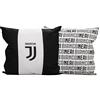 Juventus FC Cuscino Arredo 40x40cm Licenza Ufficiale Juventus FC Nuovo Logo JJ - Bianco Nero Bianca