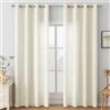 Ystyle Tende per Interni con Anelli 2 Pezzi, 140x200 CM, Beige | Tende Camera da Letto Soggiorno, Tende Moderne per Salotto Casa Finestra, Tenda Trasparenti Voile Semi Eleganti