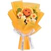 ZUXOLBIN Bouquet di fiori all'uncinetto fatto a mano bouquet di fiori artificiali in peluche bouquet di girasole lavorato a maglia per la festa della mamma bouquet di fiori finti eterni a maglia