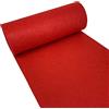 aufodara Rotolo di Feltro 30cm x 250cm Spessore 3mm Feltro Artigianale per Borse in Feltro Cucito, Runner da Tavola in Feltro, Feltro per Tessuti Patchwork Cucito Fai da Te (Rosso), (30250)