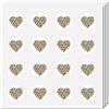 CREATCABIN 128 pezzo di Adesivi A Forma di Cuore Leopardato, Autoadesivi Impermeabili, Rotondi, Adesivi Sfusi per Scrapbooking, Bottiglie D'Acqua, Laptop, Bagagli, Tazza, Diario Del Computer 2.5x2.5cm