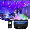 HOIDOKLY Northern Lights Projector, USB Ricaricabile a LED, Proiettore Cielo Stellato, con Telecomando, per Camera da Letto, Feste, Decorazione (B)