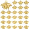 BEAMARKER 50 pz Ciondoli A Forma di Ape in Lega, Stile Tibetano, Pendenti A Forma di Ape Dorata con Fori per Fai da Te, Collana, Bracciale, Orecchini, Creazione di Gioielli, Portachiavi, 16x21mm