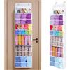 Generic Organizer per filati da appendere con 6 scomparti con chiusura a cerniera, grande capacità, organizer per maglieria, porta filati da appendere sopra la porta, per ferri da maglia, uncinetti (bianco