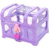 Bemonew Scrigno del tesoro per bambini, scrigno del tesoro giocattolo stile principessa retrò con chiusura a cuore, bigiotteria vuota, viola