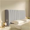 DRIMEE Cuscini per Testata Letto Matrimoniale Schienale Letto Imbottito Copri Testata Letto Matrimoniale Imbottita Vestiletto e Decorazioni Camera da Letto,L Gry,180CM