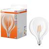 OSRAM Lamps Lampada LED, Globe 125, E27, 11 Watt, Trasparente, Bianco Freddo, 4000 Kelvin