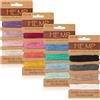 Shappy 16 Colori Corda di Filo Cavo di Corda di Lino Multicolore, Corda di Spago Naturale per Braccialetti Fatti a Mano Creazione Accessori di Portachiavi, 1 mm, 80 Iarde in Totale (Colorato)