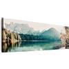 LUMASOUL Quadri Moderni Soggiorno - Quadri Camera da Letto - Poster da parete con cornice in legno e telaio - Stampe da Parete Motivi Natura - 120x40 cm