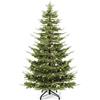 YITAHOME Albero di Natale artificiale con illuminazione Aspen Fir, 2 m (circa 2 m) albero di Natale con decorazione di cristallo, elegante decorazione natalizia con 900 rami misti in PE e PVC, 500