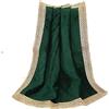 Indian Consigners Piccolo tovagliolo in velluto a tinta unita per un utilizzo versatile (verde)
