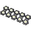 PATIKIL 280-350mA 1W LED Chip Perline, 10pz Alta Potenza COB Luce Lampadina per Proiettore, Puro Bianco