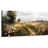 MHARTK66 Quadri Moderni Soggiorno Grandi, 50x100 cm Stampe da Parete Campagna Fiore Mare, Quadro Camera da Letto Su Tela Decorazioni Parete Bagno Cucina Ufficio Sala Da Pranzo